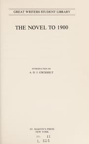 Tapa de The Novel to 1900