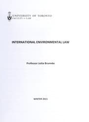 Tapa de International environmental law