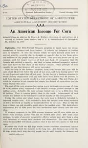 Tapa de An American income for corn