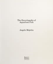 Tapa de The encyclopedia of aquarium fish