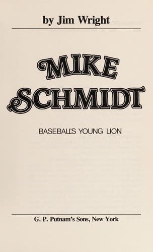 Tapa de Mike Schmidt, baseball's young lion