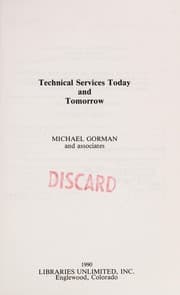 Tapa de Technical services today and tomorrow