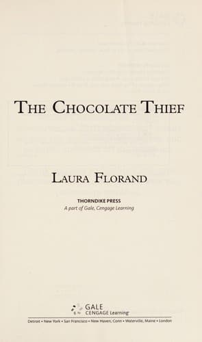 Tapa de The chocolate thief