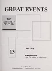 Tapa de Great Events: The Twentieth Century : 1992-1995 Supplement