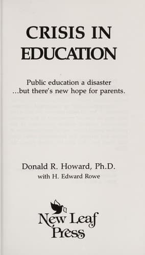 Tapa de Crisis in education