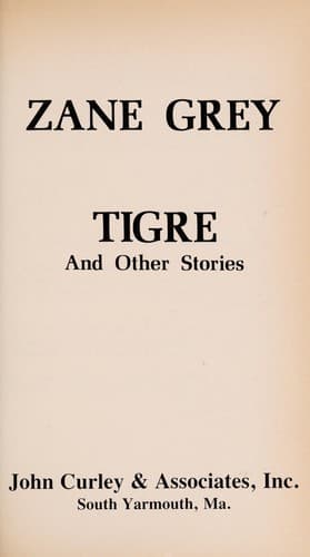 Tapa de Tigre, and other stories