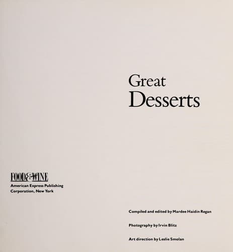 Tapa de Great desserts