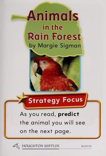 Tapa de Animals in the rainforest, level 1 theme 6.3