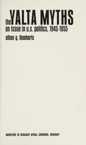 Tapa de The Yalta myths