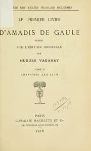 Tapa de Le premier livre d'Amadis de Gaula