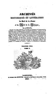 Tapa de Archives historiques et littéraires du nord de la France, et du midi de la ...