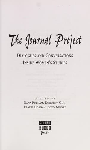 Tapa de The journal project
