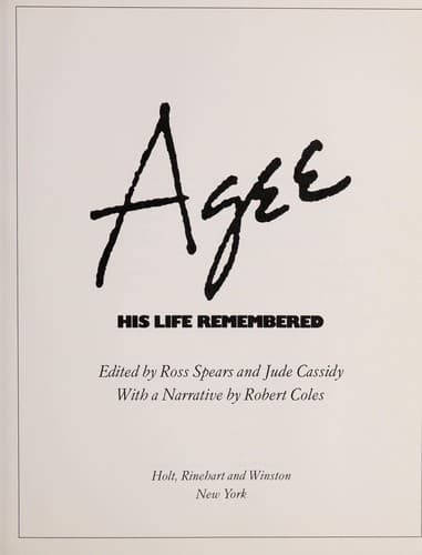 Tapa de Agee