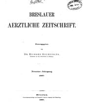 Tapa de Breslauer aerztliche Zeitschrift