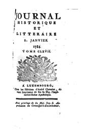 Tapa de Journal historique et littéraire