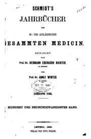 Tapa de Schmidt's Jahrbücher der in- und ausländischen gesammten Medizin