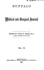 Tapa de Buffalo Medical and Surgical Journal