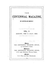 Tapa de The Centennial Magazine: An Australian Monthly