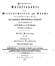 Tapa de Allgemeine Encyclopädie der Wissenschaften und Künste...