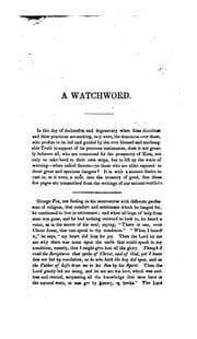 Tapa de "The Kingdom of God is Not in Word, But in Power.": A Watchword for All