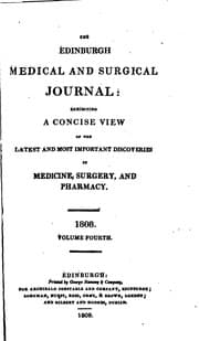 Tapa de The Edinburgh Medical and Surgical Journal