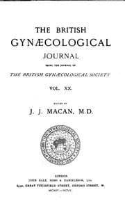 Tapa de The British Gynaecological Journal