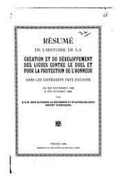 Tapa de Résumé de l'histoire de la création et du développement des ligues contre le ...