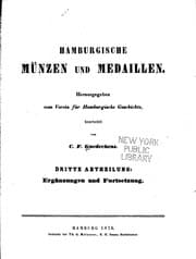 Tapa de Hamburgische Münzen und Medaillen