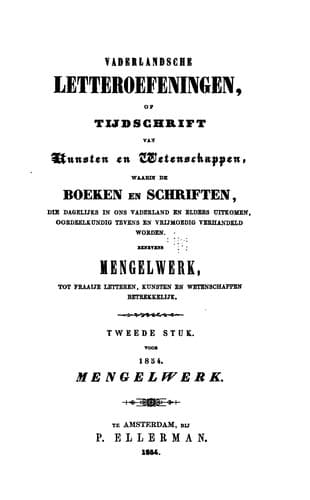 Tapa de Vaderlandsche letteroefeningen