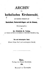 Tapa de Archiv für katholisches Kirchenrecht