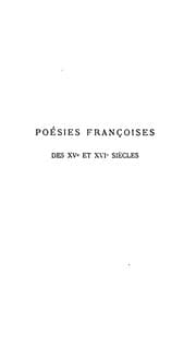 Tapa de Recueil de poésies françoises des XVe et XVIe siècles