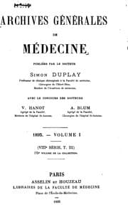 Tapa de Archives generales de medecine