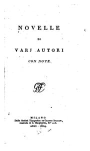 Tapa de Raccolta di novelle dall' origine della lingua italiana fino al 1700