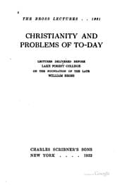 Tapa de Christianity and problems of to-day