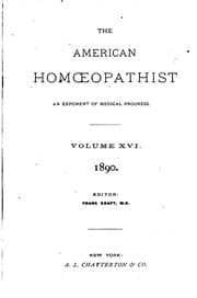 Tapa de The American Homoeopathist