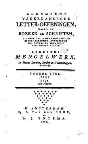 Tapa de Vaderlandsche letteroefeningen