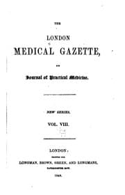 Tapa de The London Medical Gazette