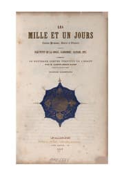 Tapa de Les Mille et un jours