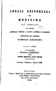 Tapa de Annali universali di medicina