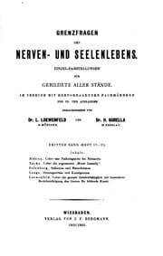 Tapa de Grenzfragen des Nerven- und Seelenlebens