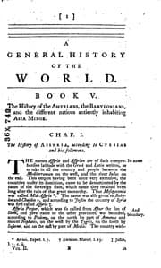Tapa de A general history of the world