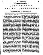 Tapa de Allgemeine Literatur-zeitung