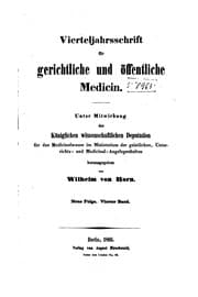 Tapa de Vierteljahrsschrift für gerichtliche Medizin und öffentliches Sanitätswesen