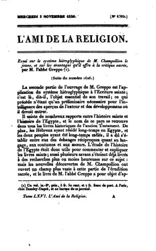 Tapa de L'Ami de la religion