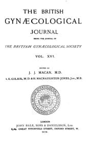 Tapa de The British Gynaecological Journal