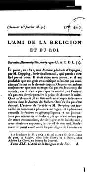 Tapa de L'ami de la religion et du roi