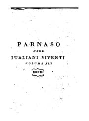 Tapa de Parnaso degl' Italiani viventi
