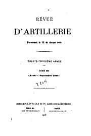 Tapa de Revue d'artillerie