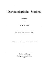 Tapa de Dermatologische Studien. v.21-22, 1910-12