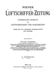 Tapa de Wiener Luftschiffer-zeitung